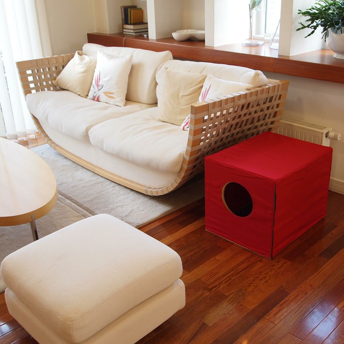 おしゃれな猫用インテリア家具。セミオーダー猫用トイレカバー