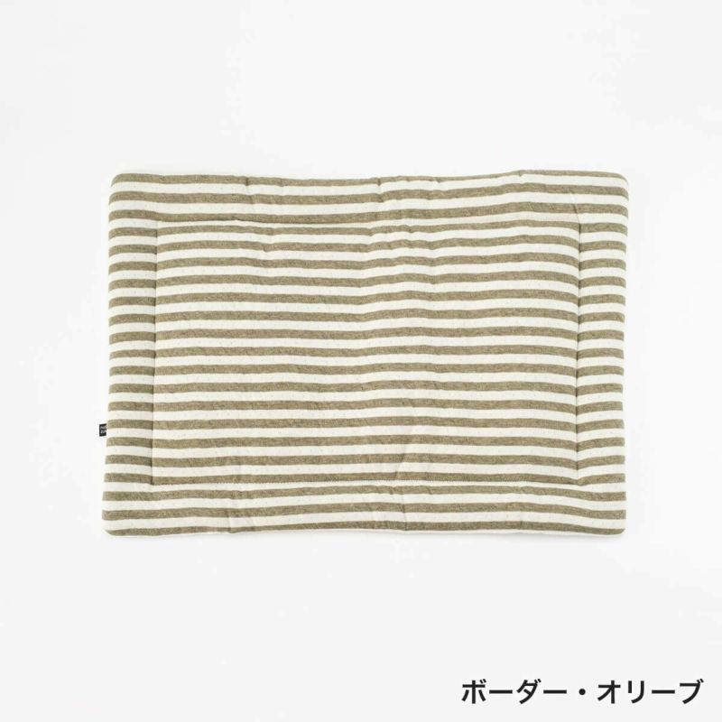 オーガニックコットン使用のリバーシブルマット猫用マットおざぶスクエアM