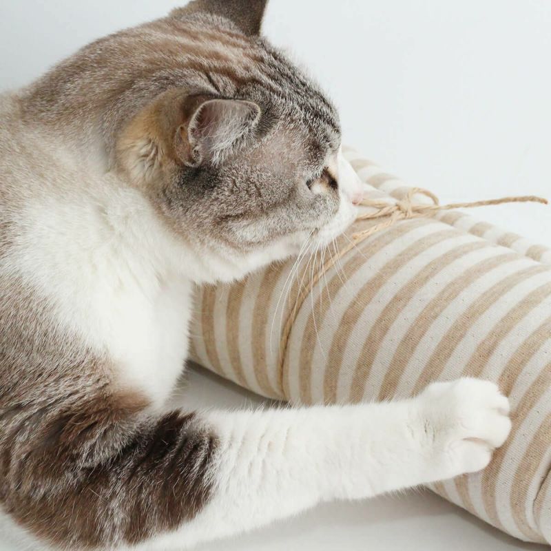 オーガニックコットン使用のリバーシブルマット猫用マットおざぶスクエアS