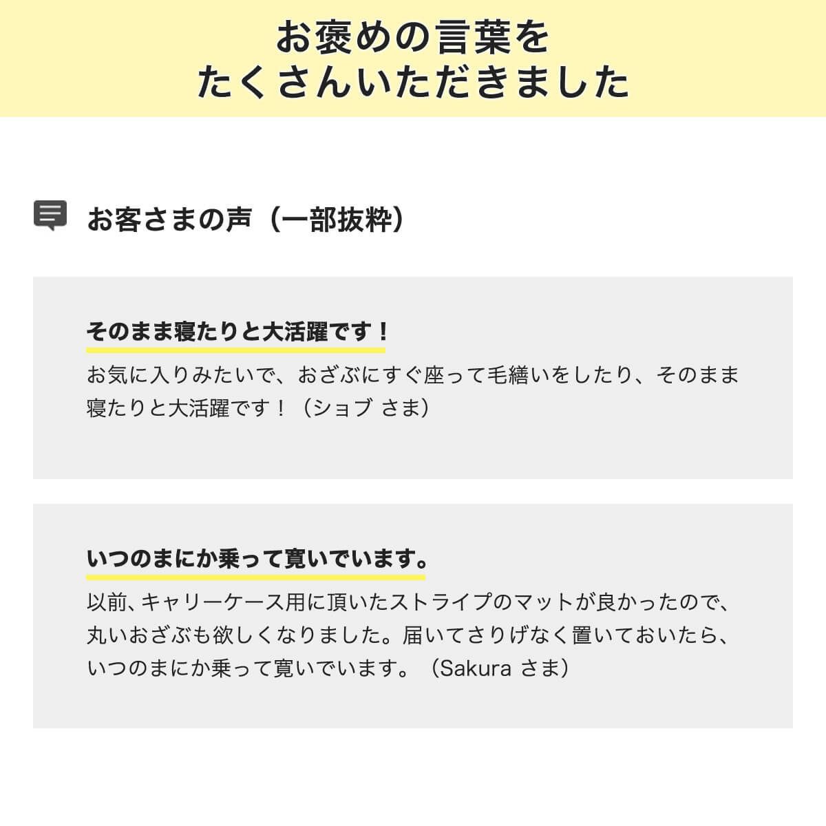 あみあみベッド専用マットお客様の声