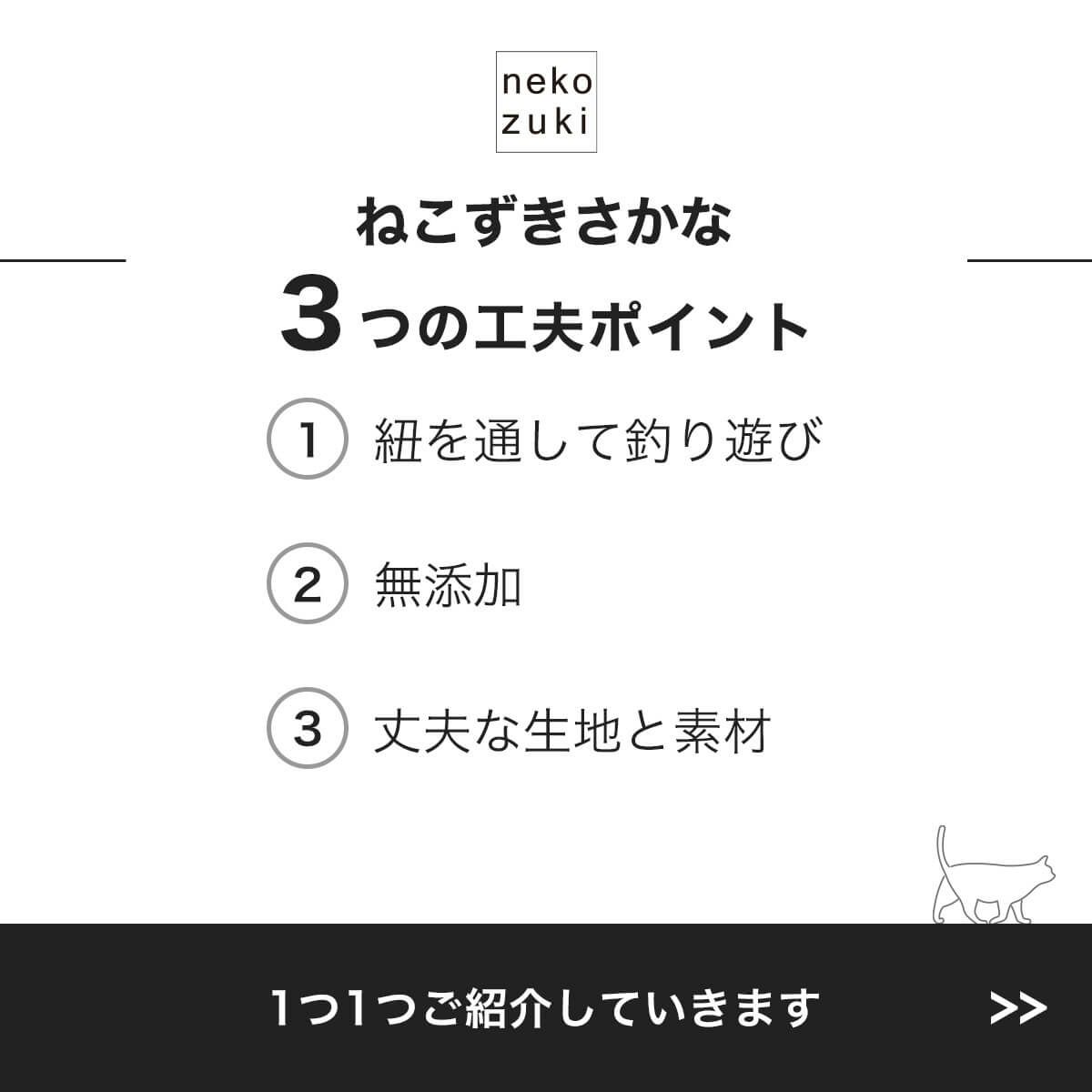 ねこずきさかな3つの工夫ポイント
