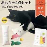 ネコが喜ぶおもちゃセット。ねこずきけりけり付おもちゃ4点セット