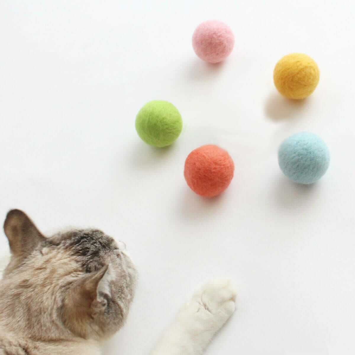 猫さんへのギフトに。猫用おもちゃねこずきころころLARGE