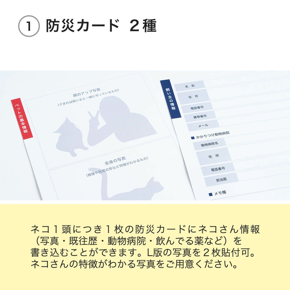 防災カード2種