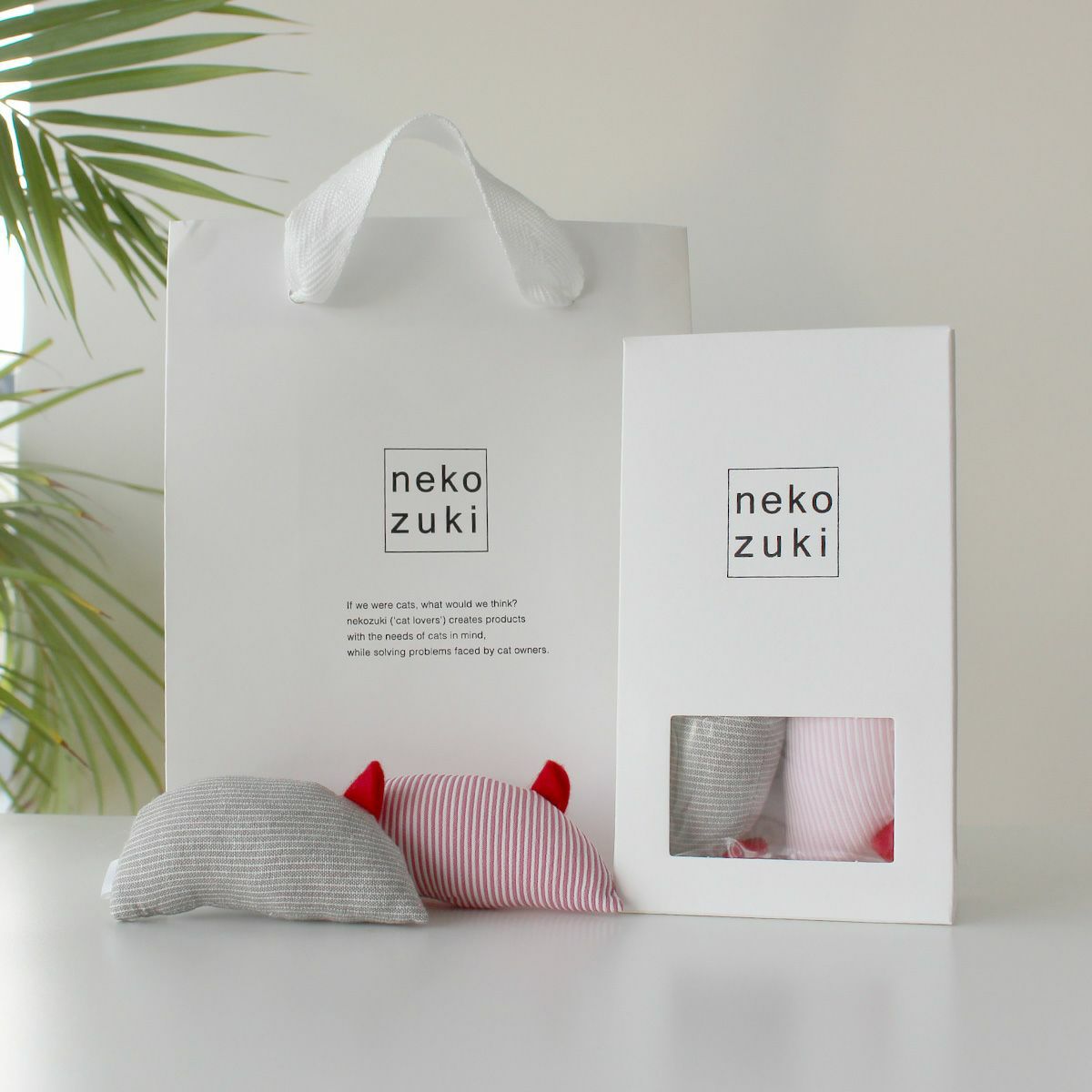 音がなるネズミの猫用おもちゃ。ねこずきねずみ2個セット