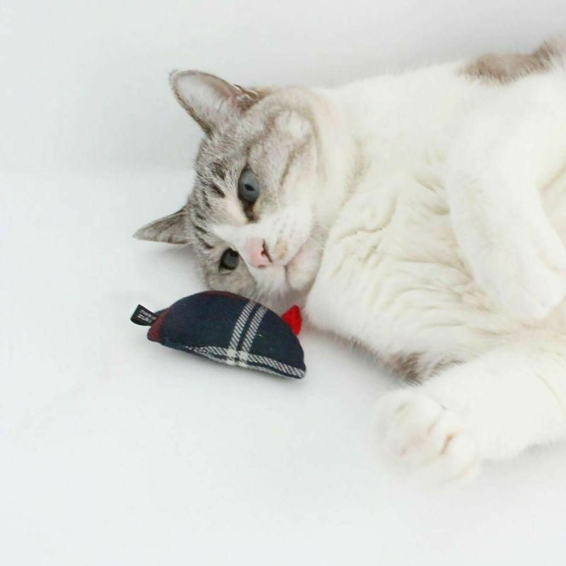 音がなるネズミの猫用おもちゃ。ねこずきねずみ2個セット