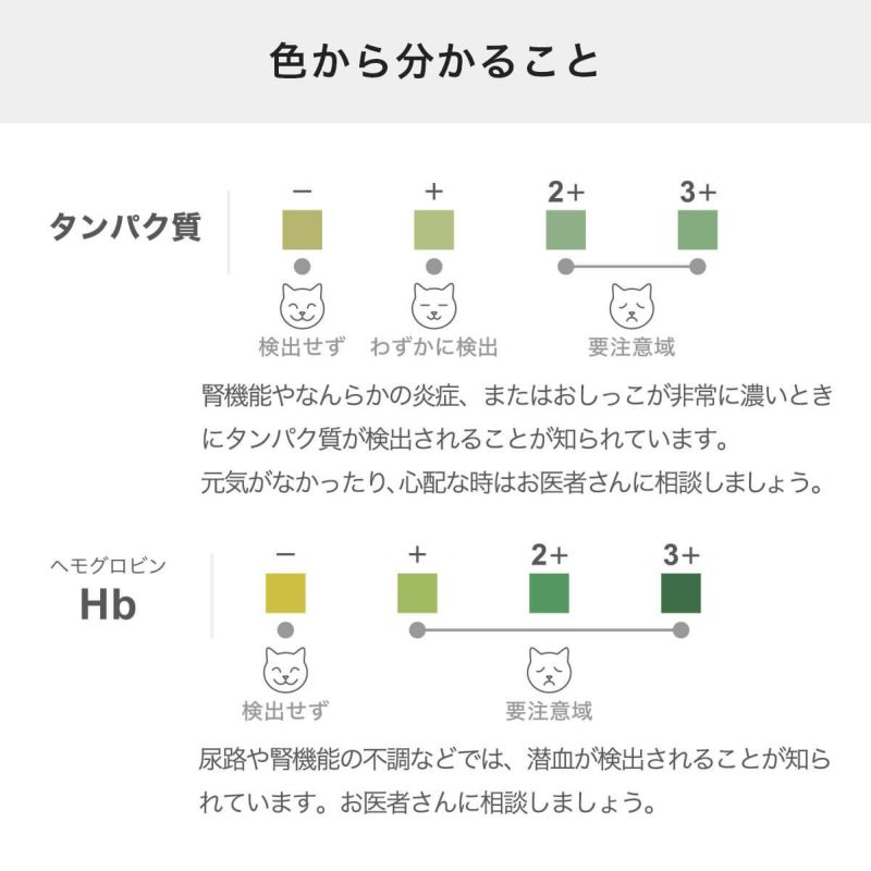 尿検査キットおしっことるよの色からわかること