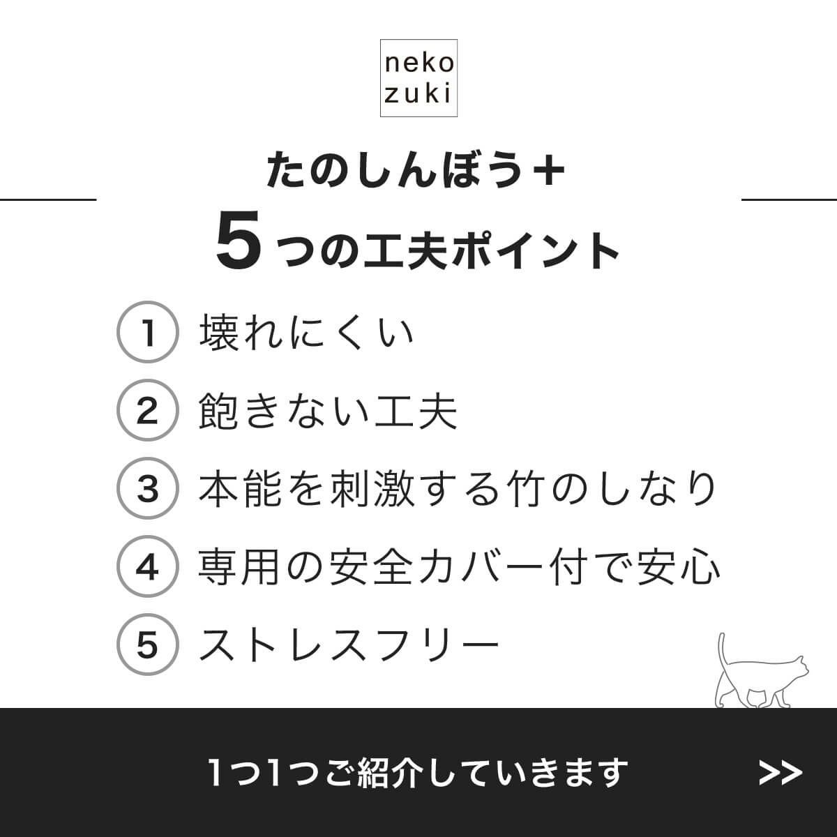 猫用おもちゃたのしんぼう＋5つの工夫ポイント